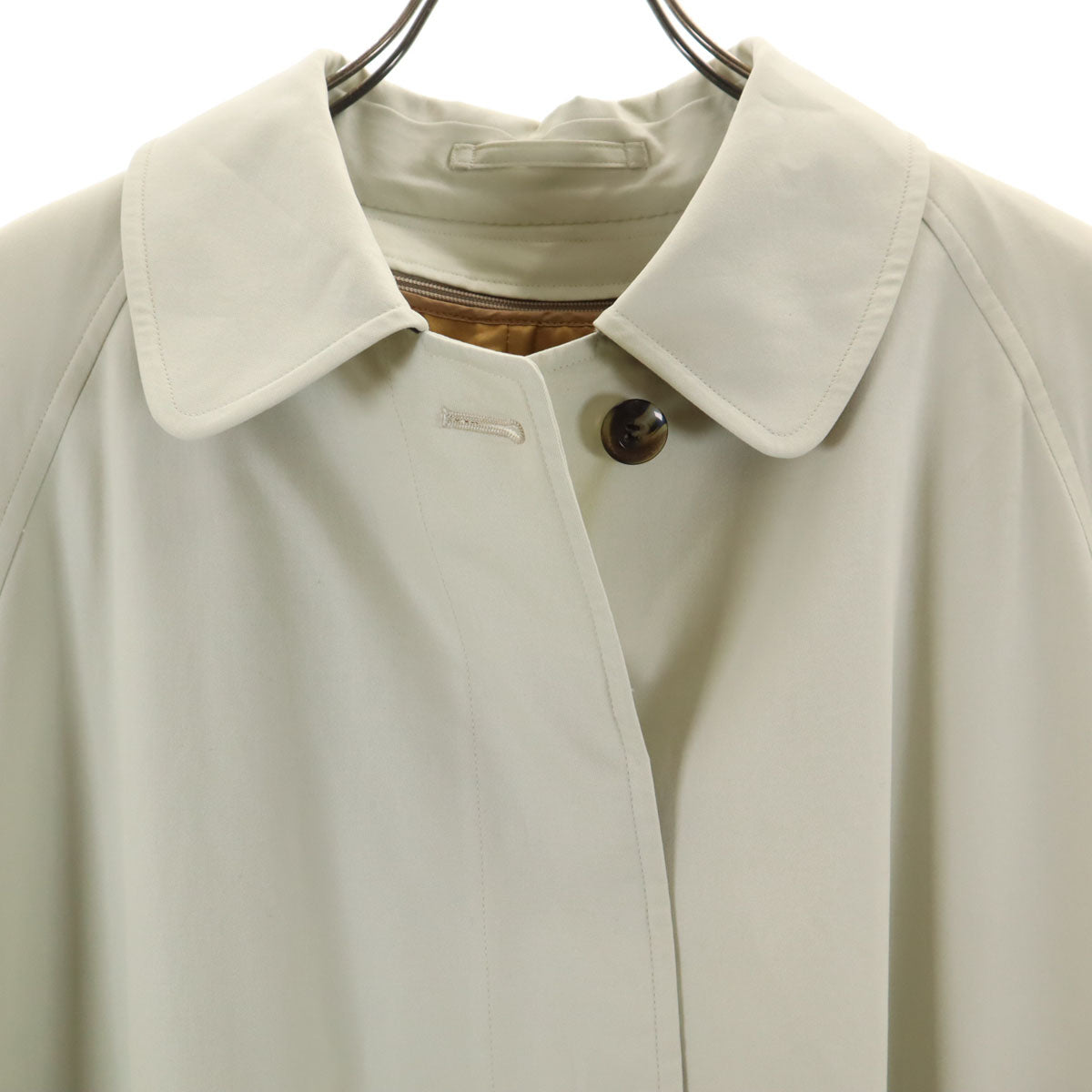 Burberrys バーバリーズ 90s オールド ステンカラーコート 7AR アイボリー ベストライナー付き レディース