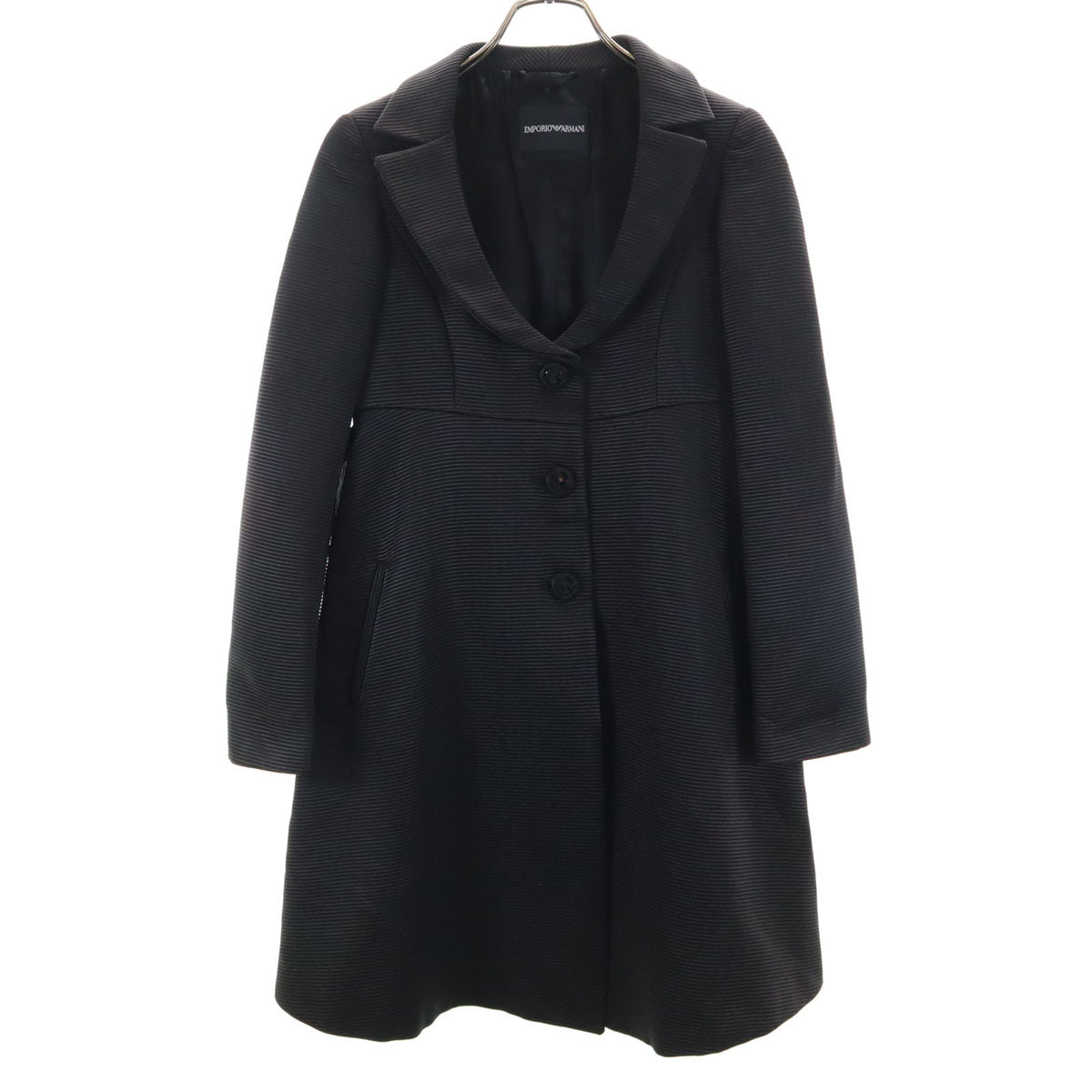 Emporio Armani エンポリオアルマーニ イタリア製 コート 36 ブラック