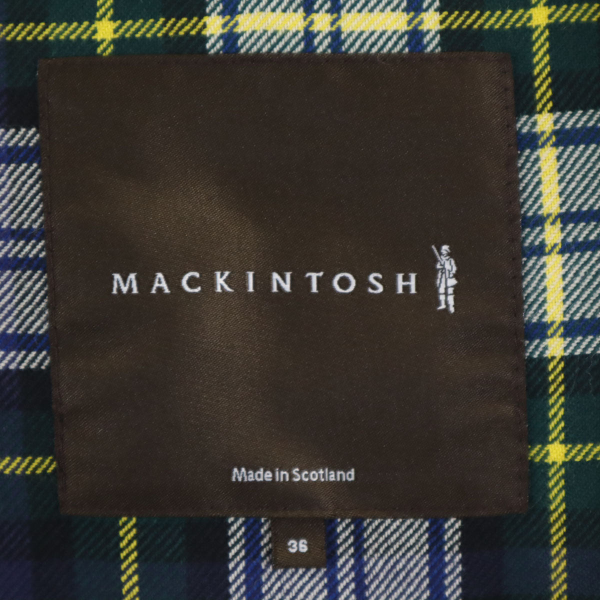 Mackintosh マッキントッシュ スコットランド製 ステンカラーコート 36 ネイビー ベストライナー付き メンズ