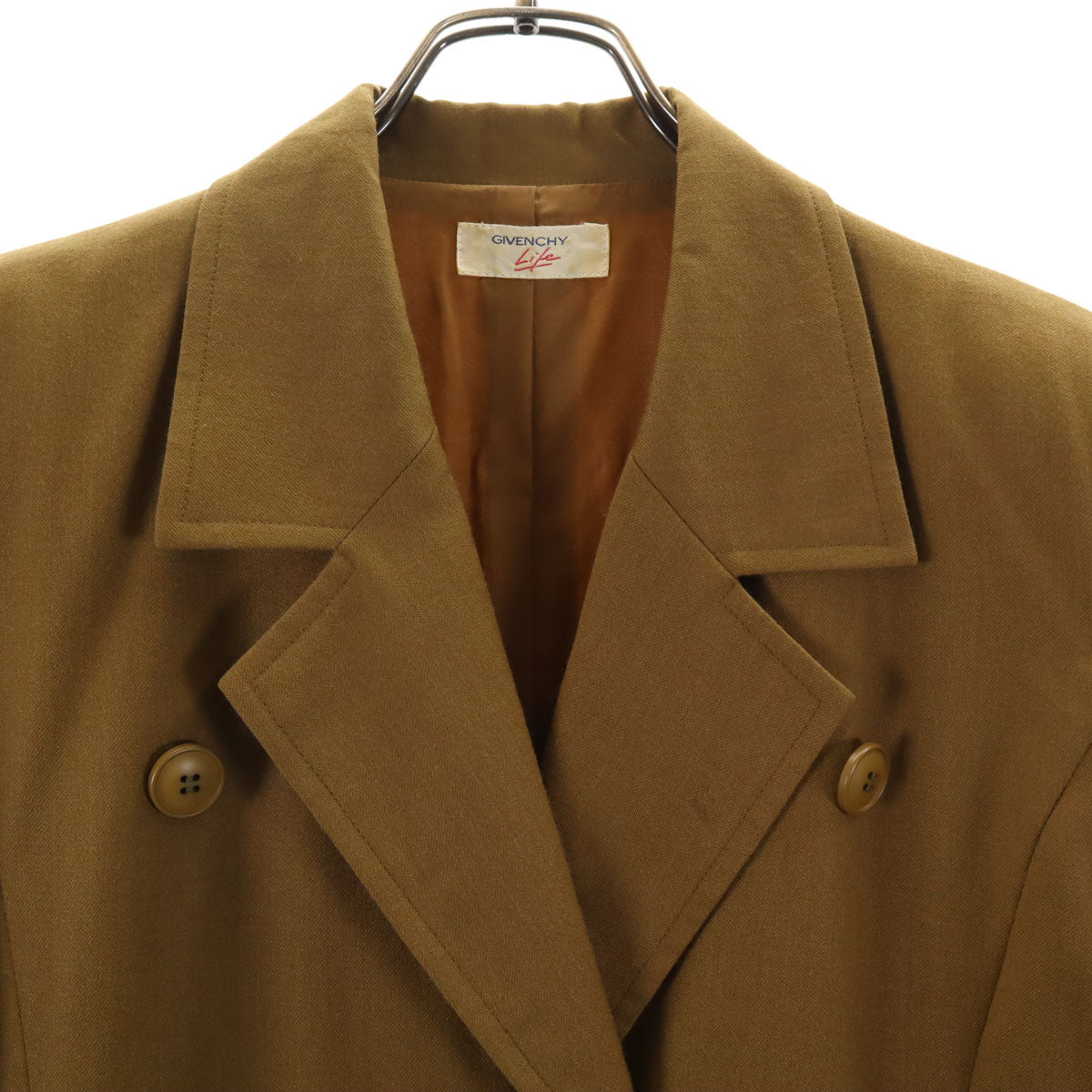 GIVENCHY Life ジバンシイ ライフ 90s オールド トレンチコート 9 カーキブラウン レディース