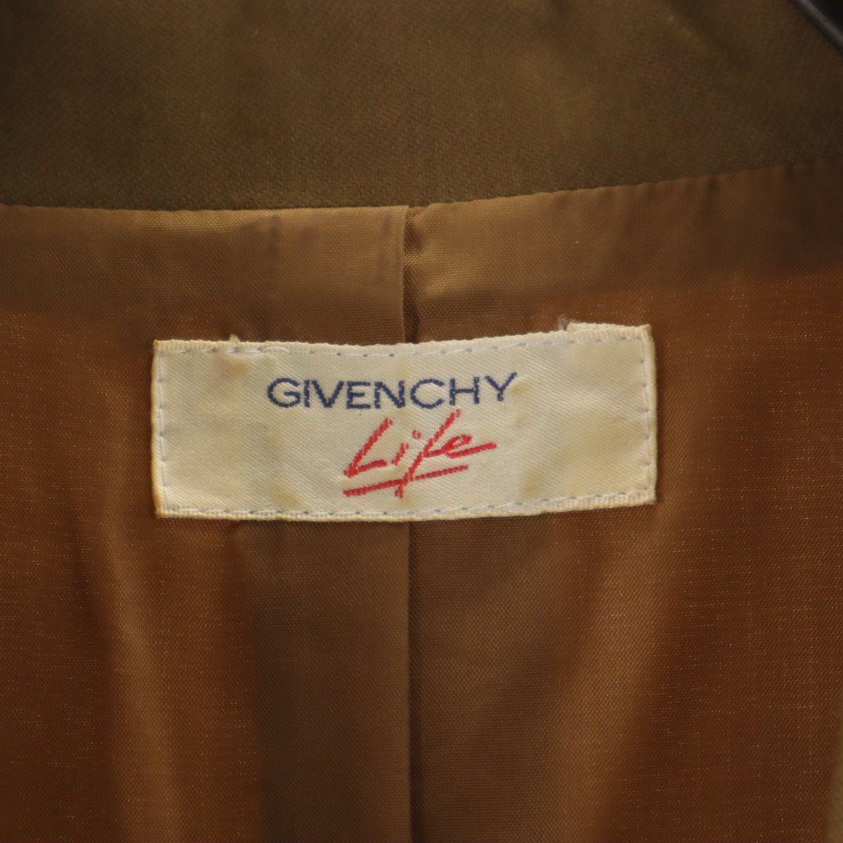 GIVENCHY Life ジバンシイ ライフ 90s オールド トレンチコート 9 カーキブラウン レディース