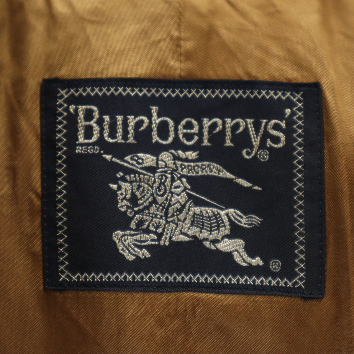 Burberrys バーバリーズ 90s オールド ステンカラーコート 90－165 カーキ系 ライナー付き メンズ