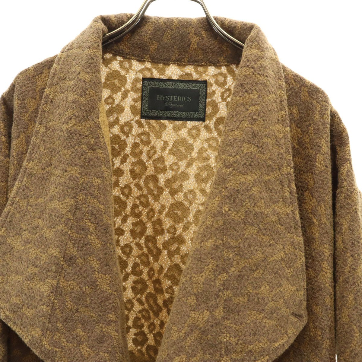 未使用 HYSTERICS ヒステリックス 日本製 ウール コート FREE ブラウン系 レディース