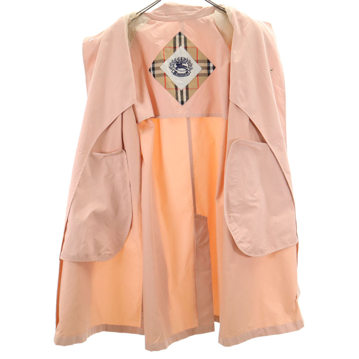Burberrys バーバリーズ 90s オールド ステンカラーコート 9AR ピンク レディース