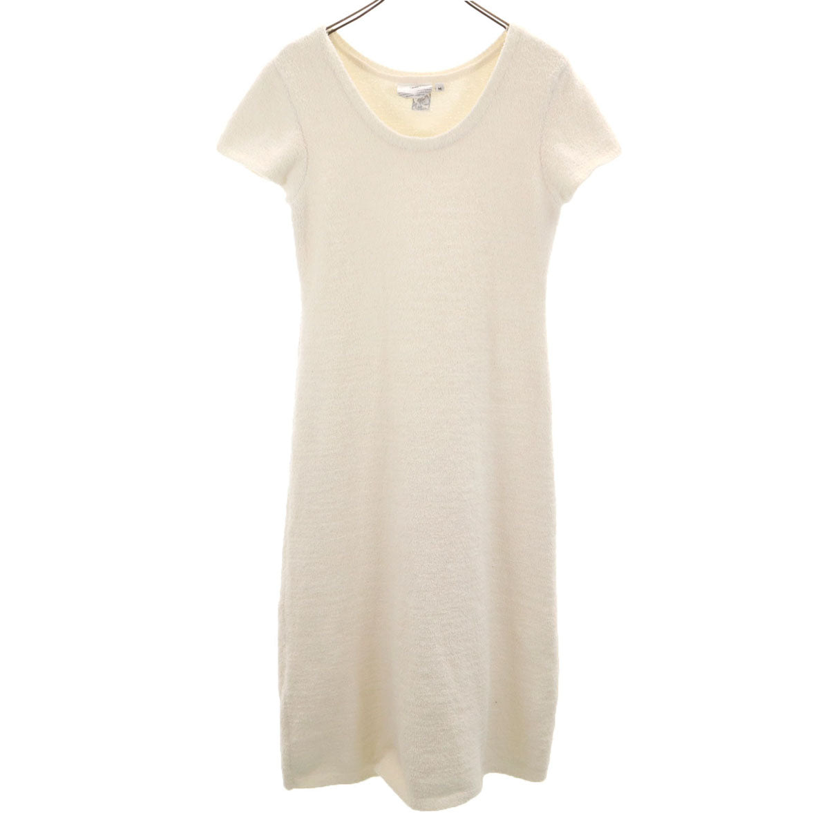 kashwere カシウェア フレンチスリーブ ルームウェア M 白 ふわもこ ワンピース レディース