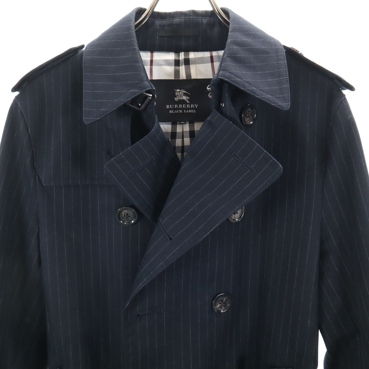 BURBERRY BLACK LABEL バーバリーブラックレーベル 日本製 ストライプ