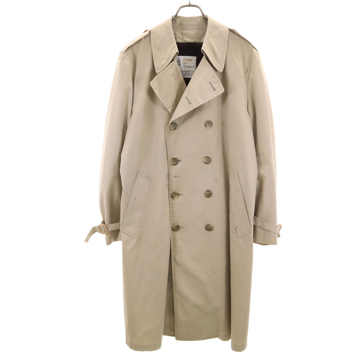 LONDON FOG ロンドンフォグ 70s 80s ヴィンテージ ライナー付き トレンチコート 38 ベージュ メンズ