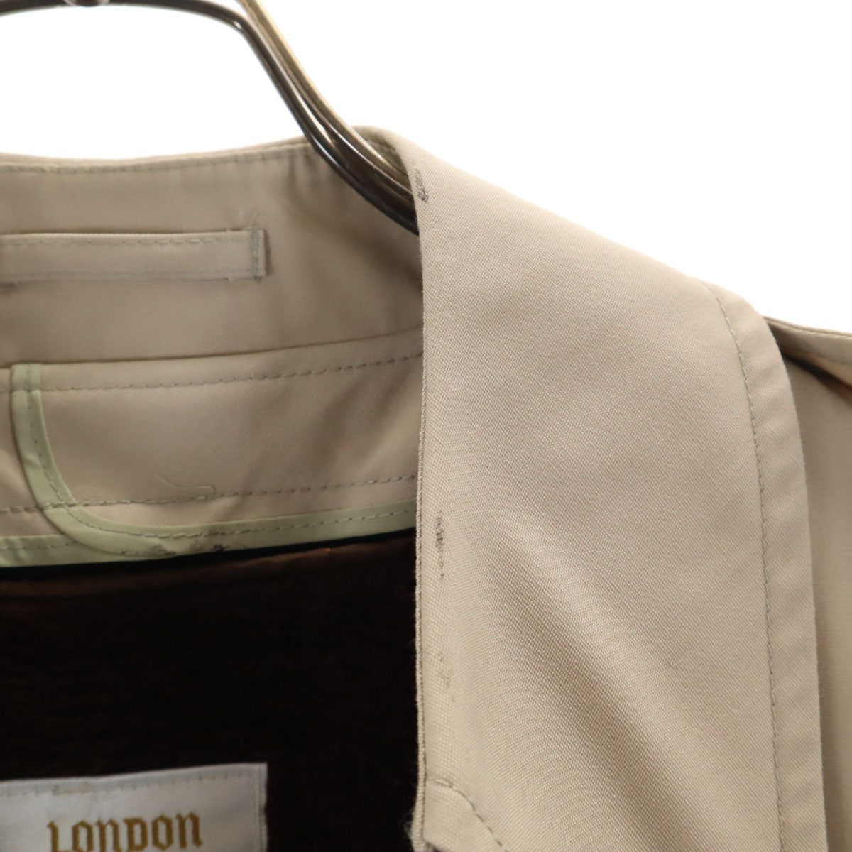 LONDON FOG ロンドンフォグ 70s 80s ヴィンテージ ライナー付き トレンチコート 38 ベージュ メンズ