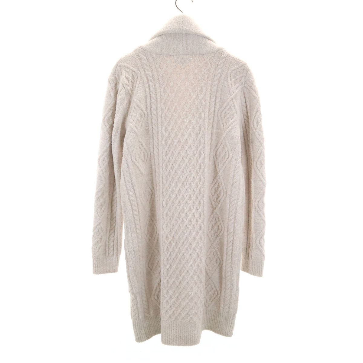 BAREFOOT DREAMS ベアフットドリームズ 長袖 ショールカラー カーディガン S アイボリー系 ふわもこ レディース