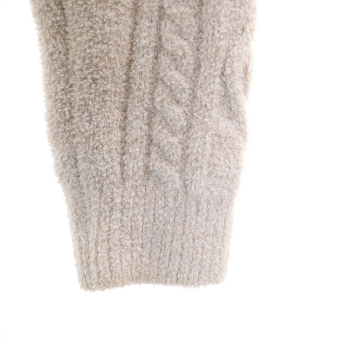 BAREFOOT DREAMS ベアフットドリームズ 長袖 ショールカラー カーディガン S アイボリー系 ふわもこ レディース