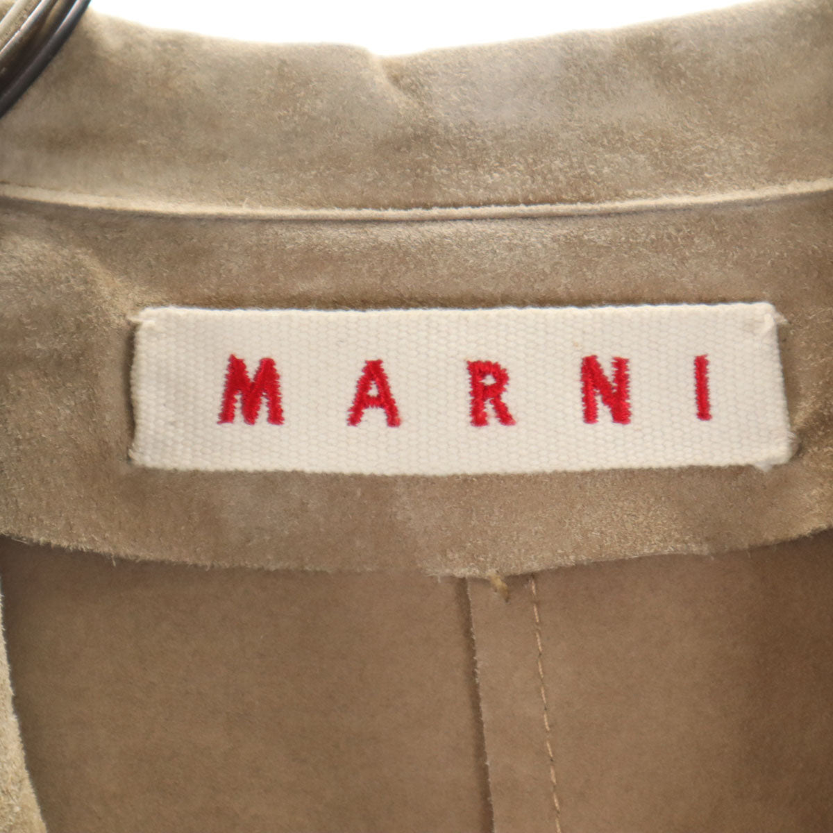 MARNI マルニ イタリア製 レザーコート 40 ベージュ レディース