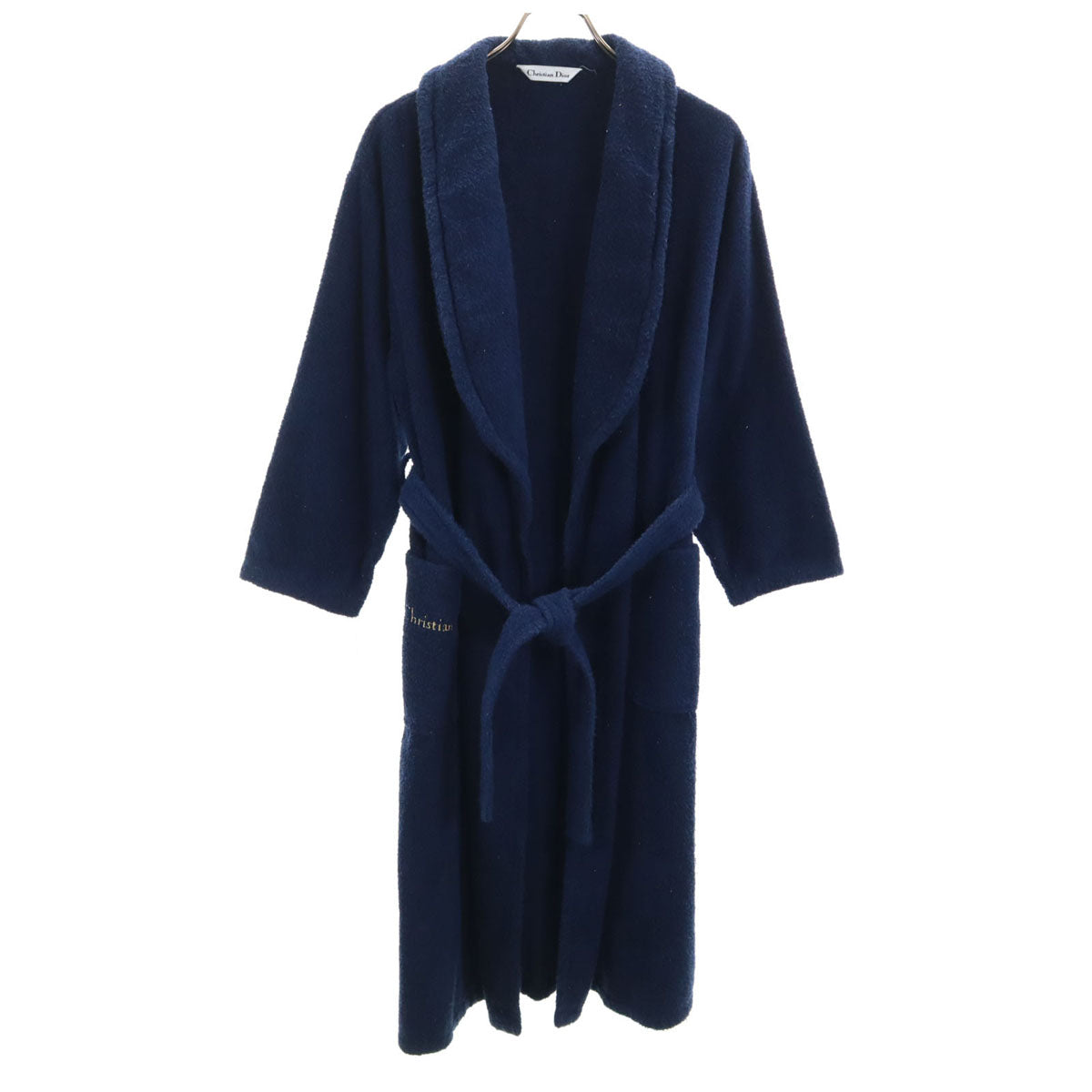 Christian Dior クリスチャンディオール 90s オールド バスローブ M ネイビー メンズ