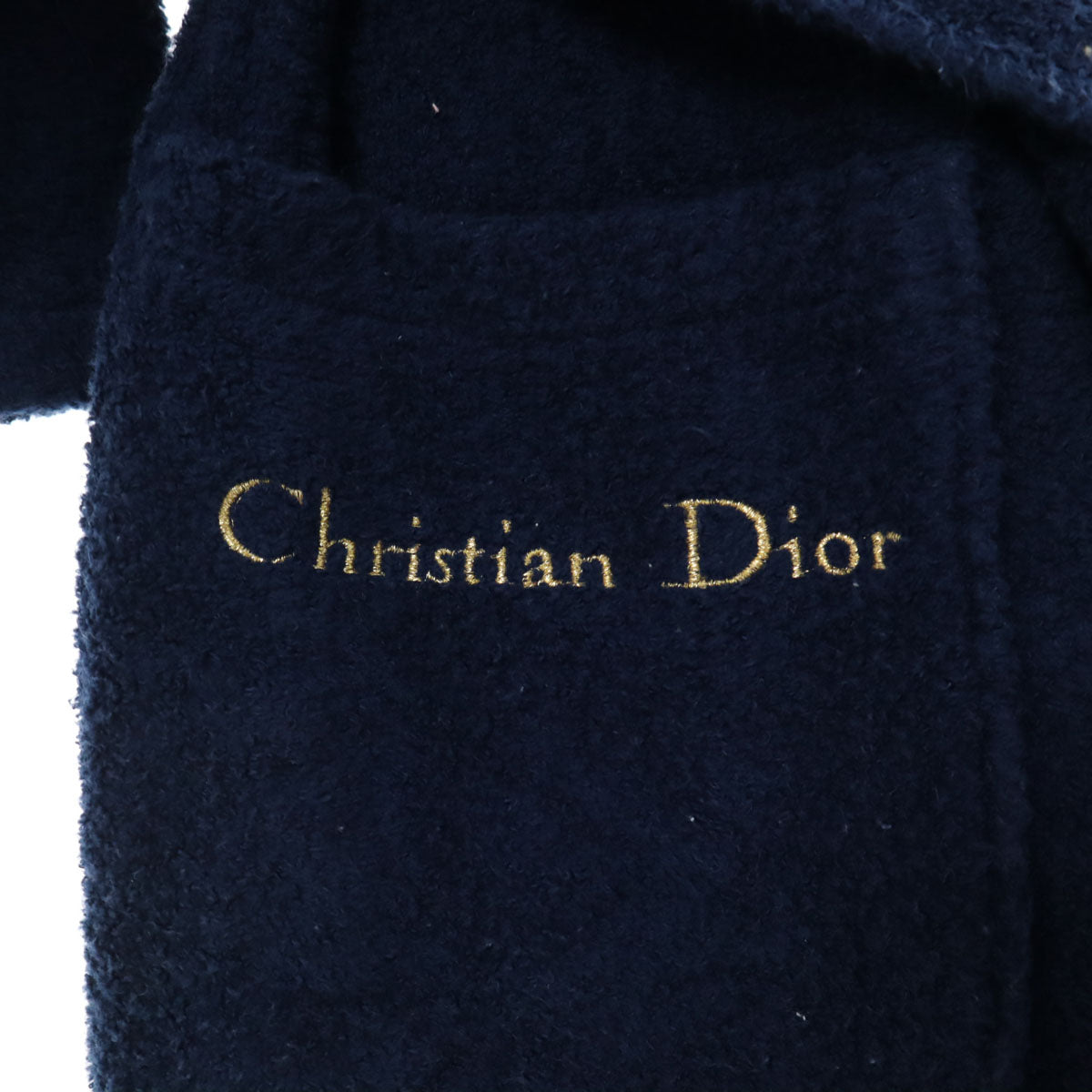 Christian Dior クリスチャンディオール 90s オールド バスローブ M ネイビー メンズ