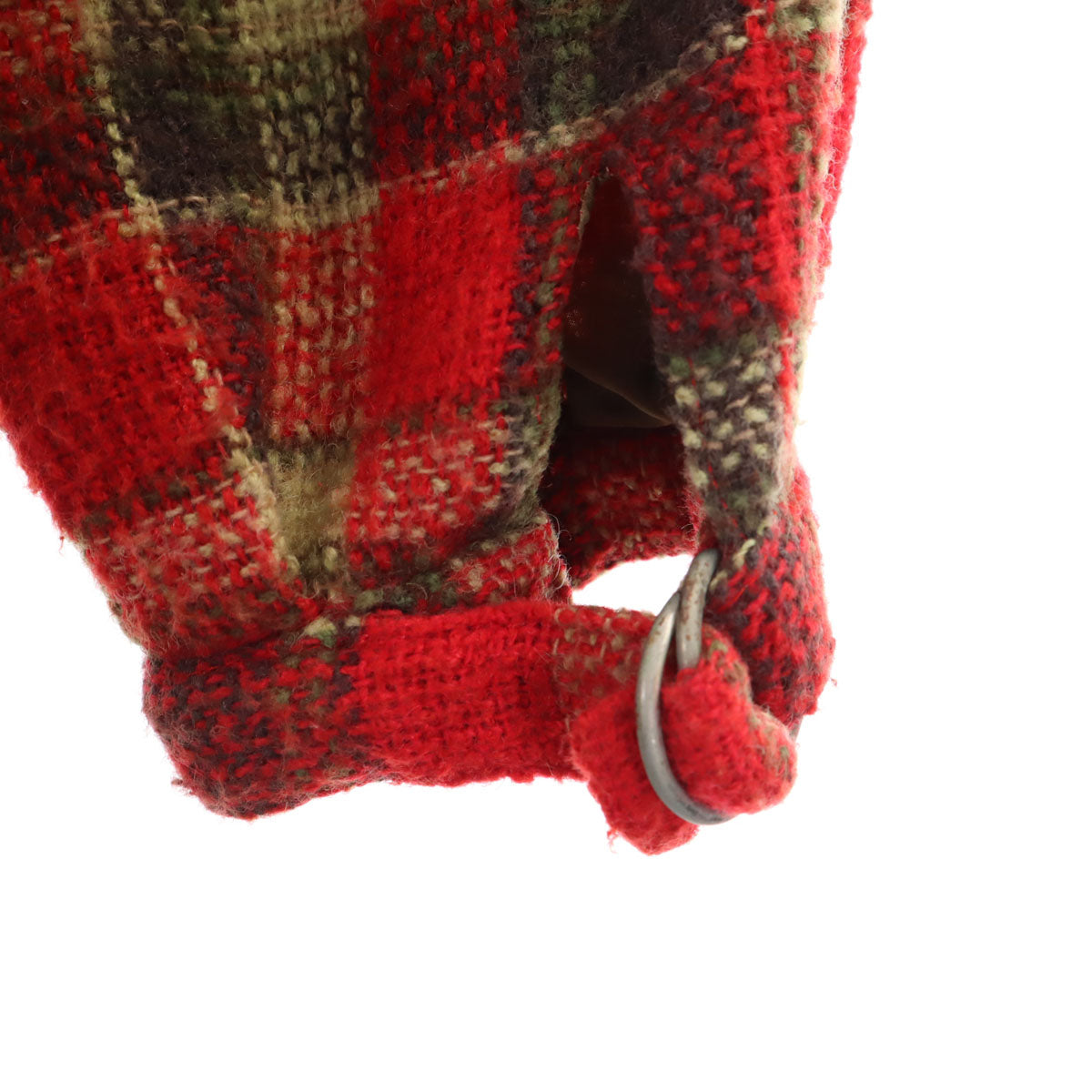 Christian Dior PRET-A-PORTER クリスチャンディオール プレタポルテ 90s オールド チェック柄 ウールコート レッド系 レディース