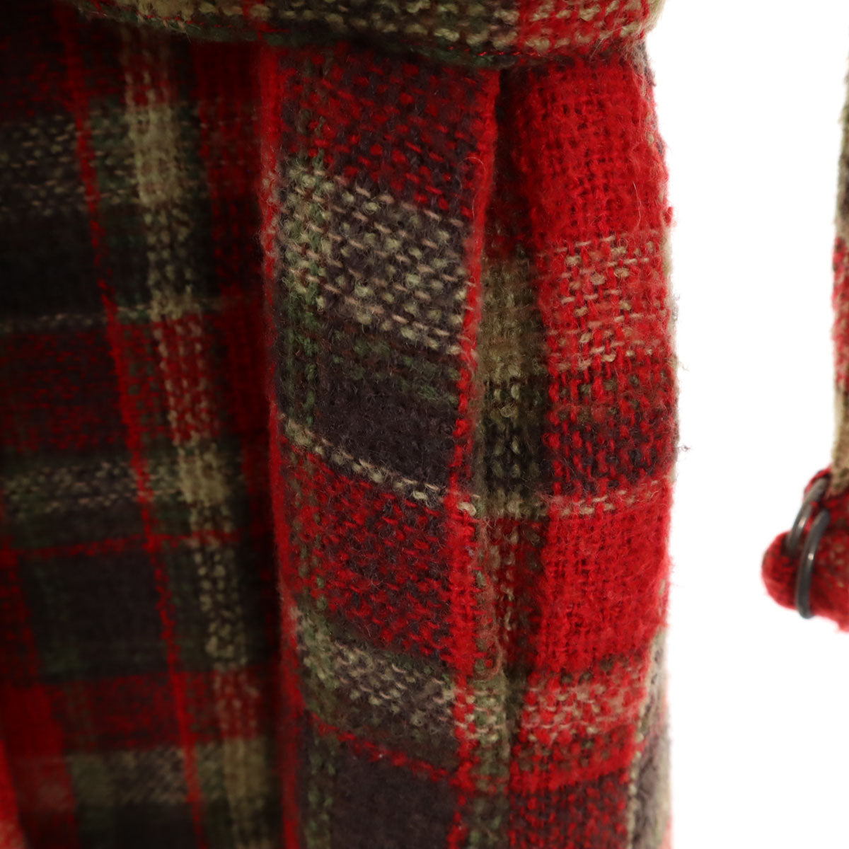 Christian Dior PRET-A-PORTER クリスチャンディオール プレタポルテ 90s オールド チェック柄 ウールコート レッド系 レディース