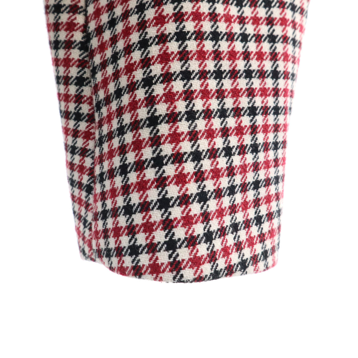 BOSS HUGO BOSS ボスヒューゴボス チェック柄 ロングコート 38 レッド系 レディース