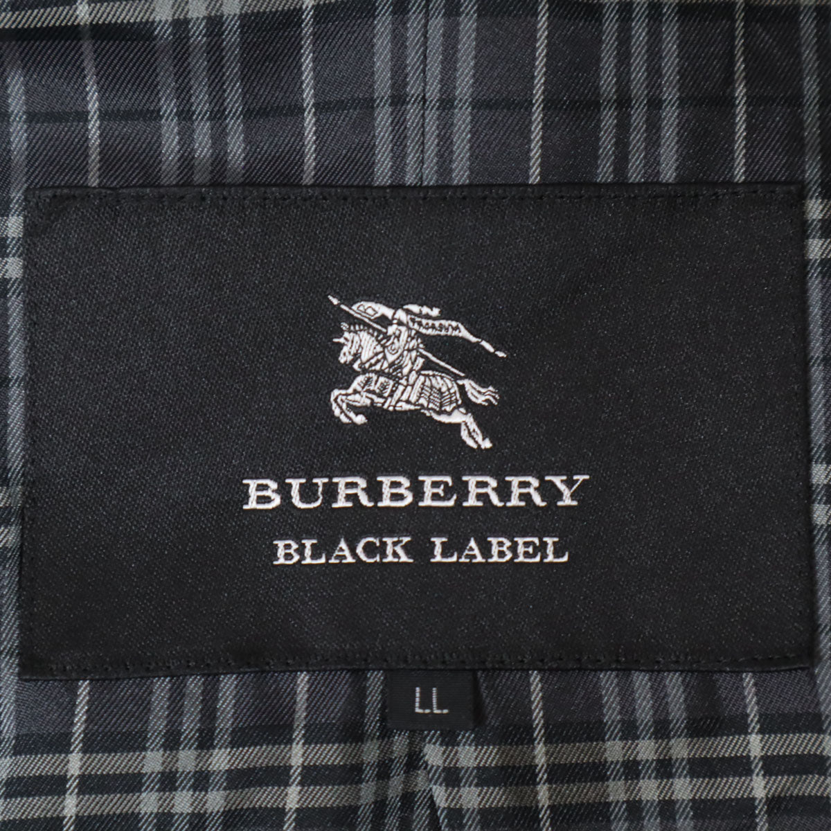 BURBERRY BLACK LABEL バーバリーブラックレーベル ウールブレンド ロングコート LL ブラック系 三陽商会 メンズ