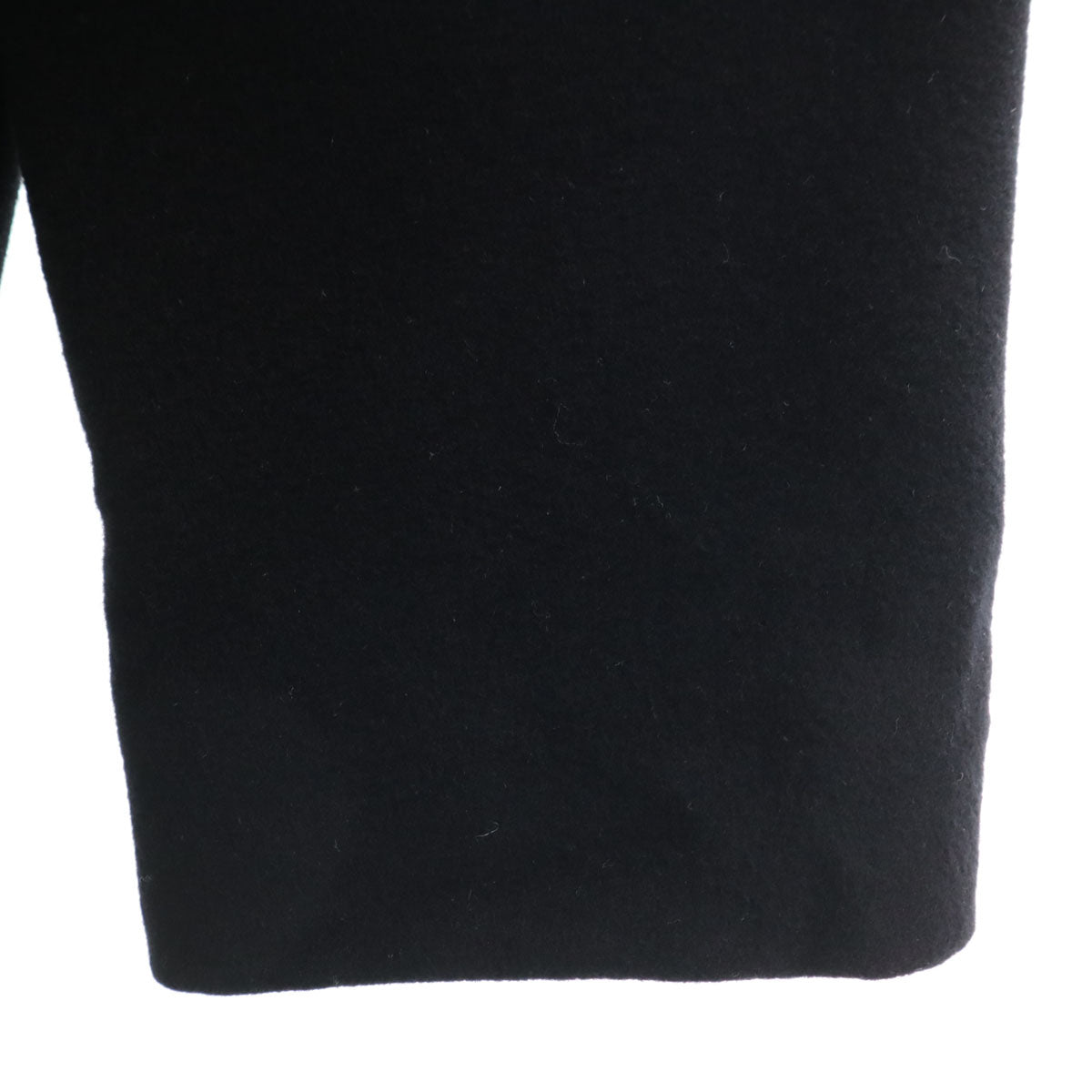 Chloe クロエ カシミヤ スタンドカラー ロングコート 40 ブラック系 レディース