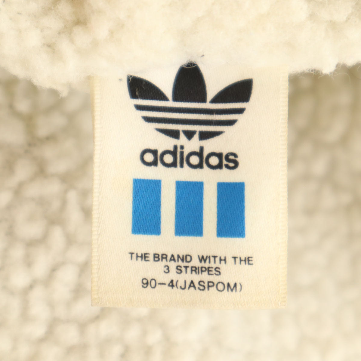 adidas アディダス 80s トレフォイルロゴ デサント製 ヴィンテージ バックプリント ベンチコート M パープル系 裏ボア メンズ