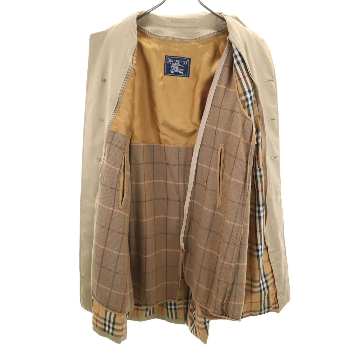 Burberrys バーバリーズ 90s オールド ロングコート ベージュ系 ライナー メンズ