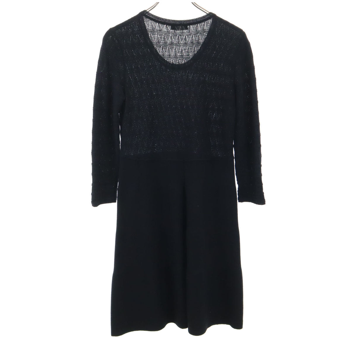 MAX&CO マックスアンドコー 長袖 ニット ワンピース S ブラック レディース