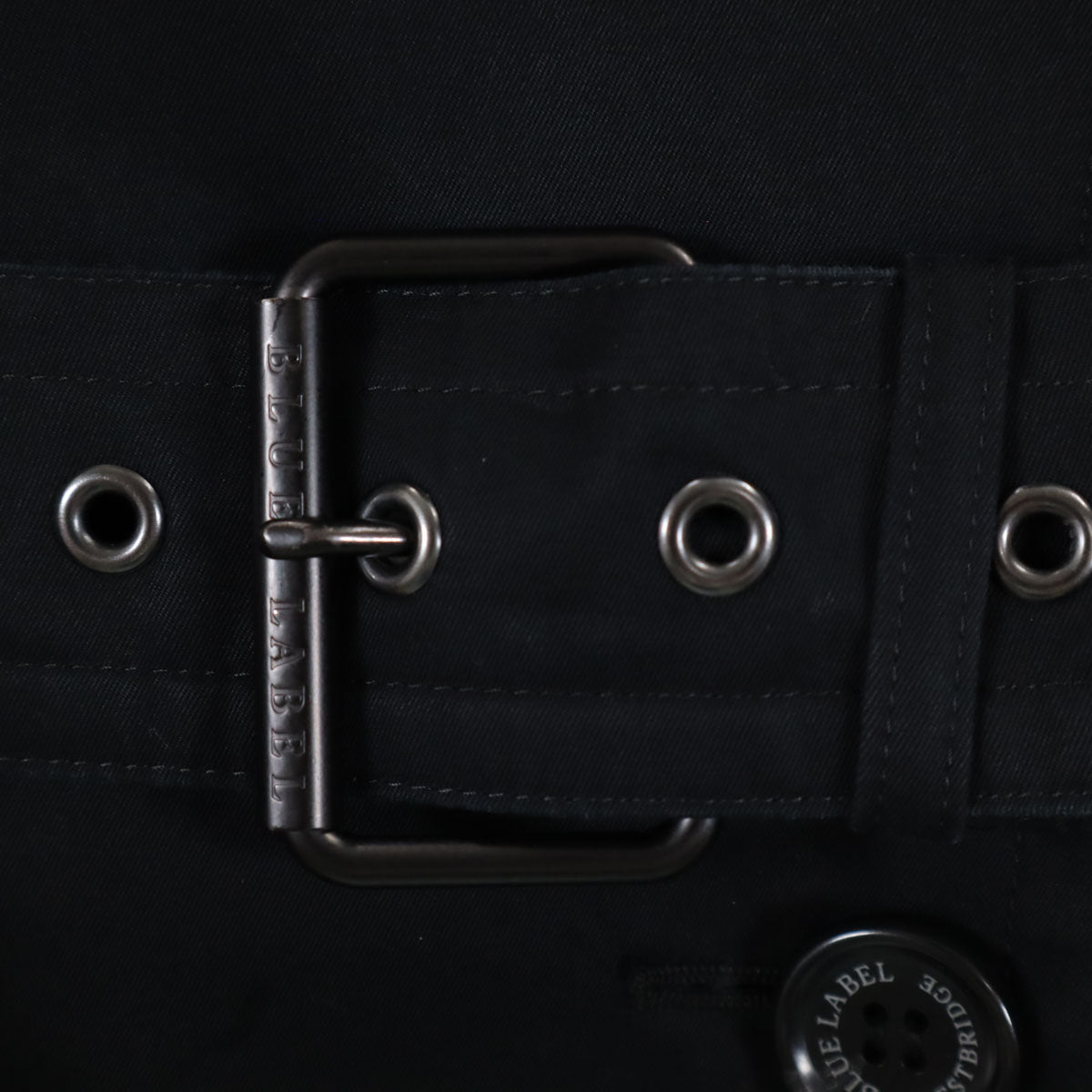 BLUE LABEL CRESTBRIDGE ブルーレーベルクレストブリッジ トレンチコート 40 ブラック ライナー付き レディース