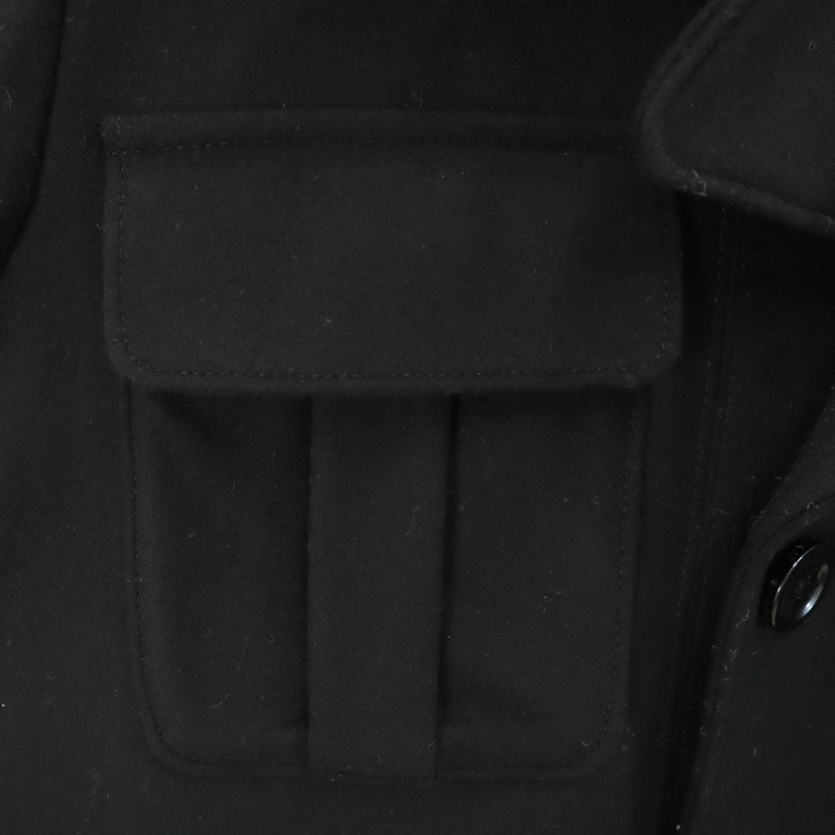 ARMANI EXCHANGE アルマーニエクスチェンジ ウールブレンド トレンチ ジャケット L ブラック メンズ