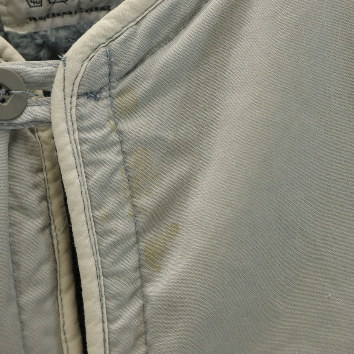 SWEDENISH ARMY スウェーデン軍 90s オールド ライナー コート C48 ライトグレー 裏ボア メンズ