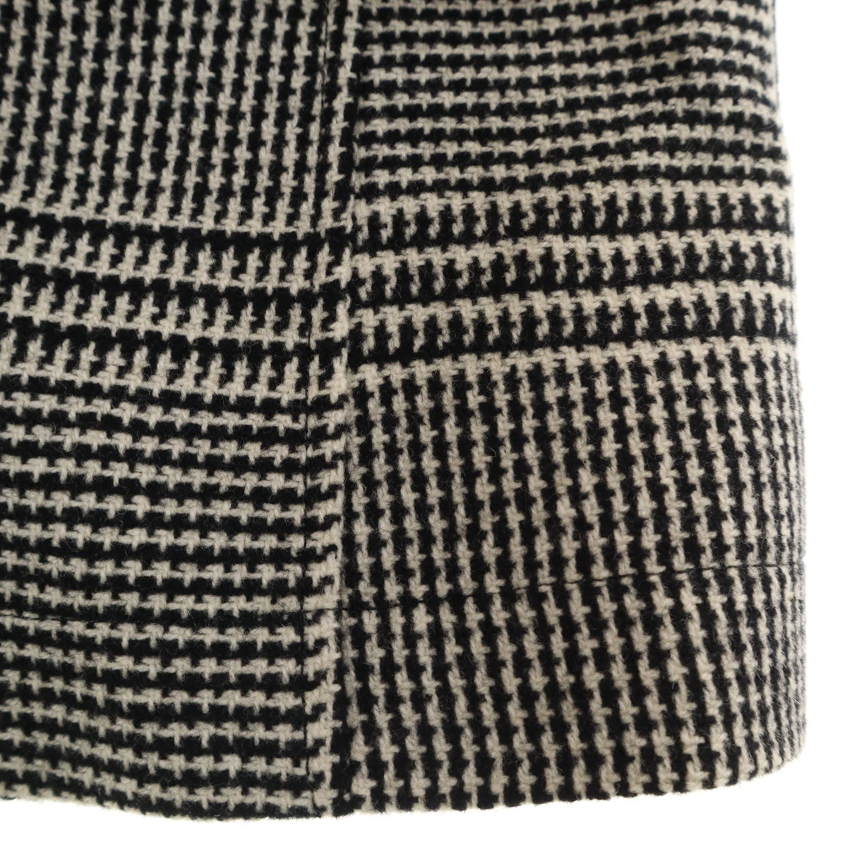 BLACK LABEL CRESTBRIDGE ブラックレーベルクレストブリッジ グレンチェック ツイード トレンチコート M ブラック メンズ