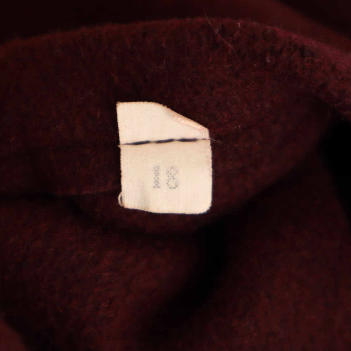 70s ヴィンテージ フーデッド コート 18 ボルドー TALONジップ レディース