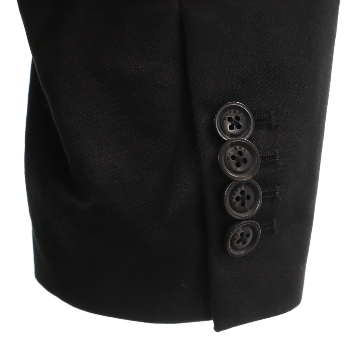 美品 DIESEL ディーゼル チェスターコート 46 ブラック メンズ