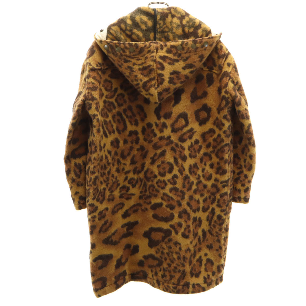 Needles ニードルズ 日本製 レオパード ダッフルコート 1 ブラウン ヒョウ柄 メンズ
