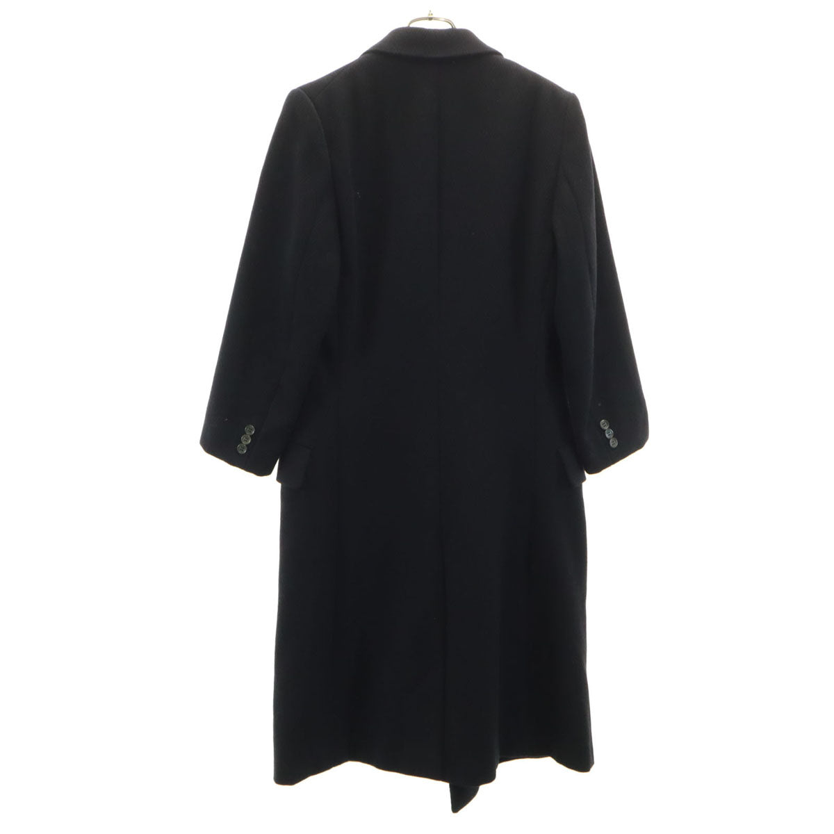 GIORGIO ARMANI ジョルジオアルマーニ 90s イタリア製 オールド ヘリンボーン アルスター コート 48 ブラック メンズ