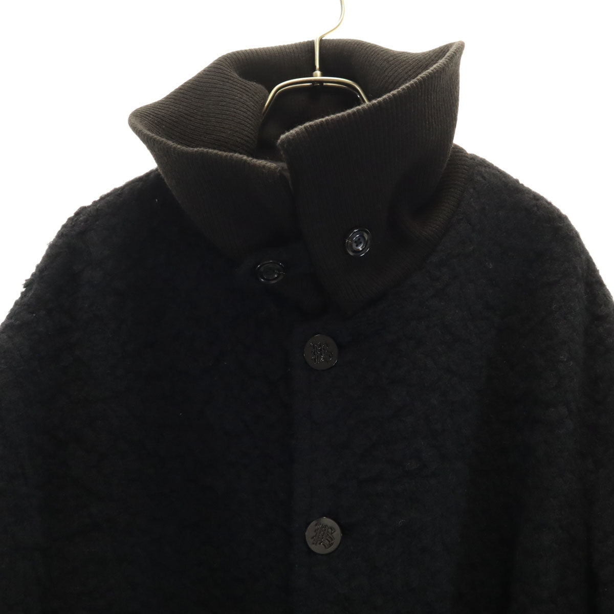 Paul Smith ポールスミス 日本製 ボアコート L ブラック メンズ