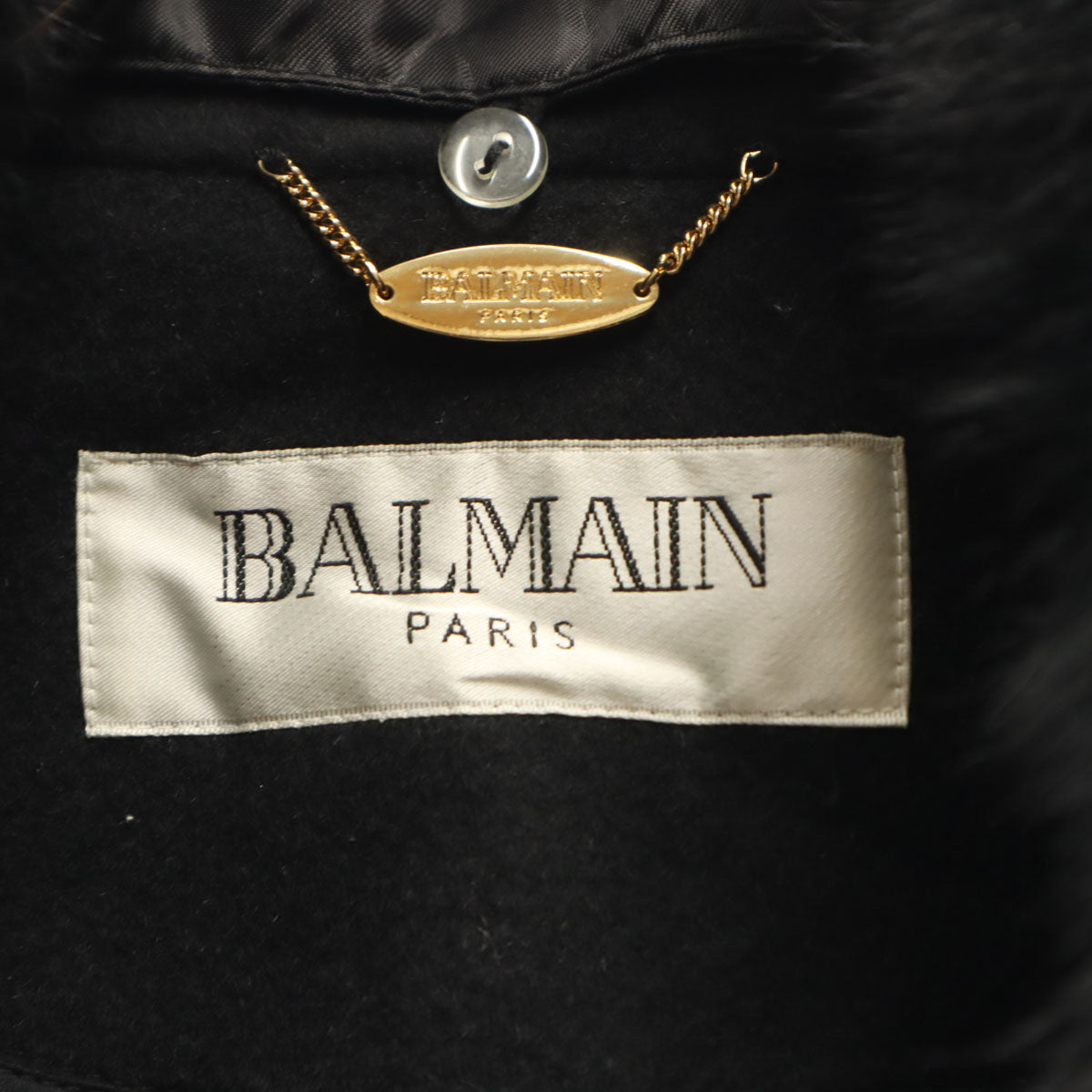 BALMAIN バルマン カシミヤ100% ロングコート 9 ブラック レディース