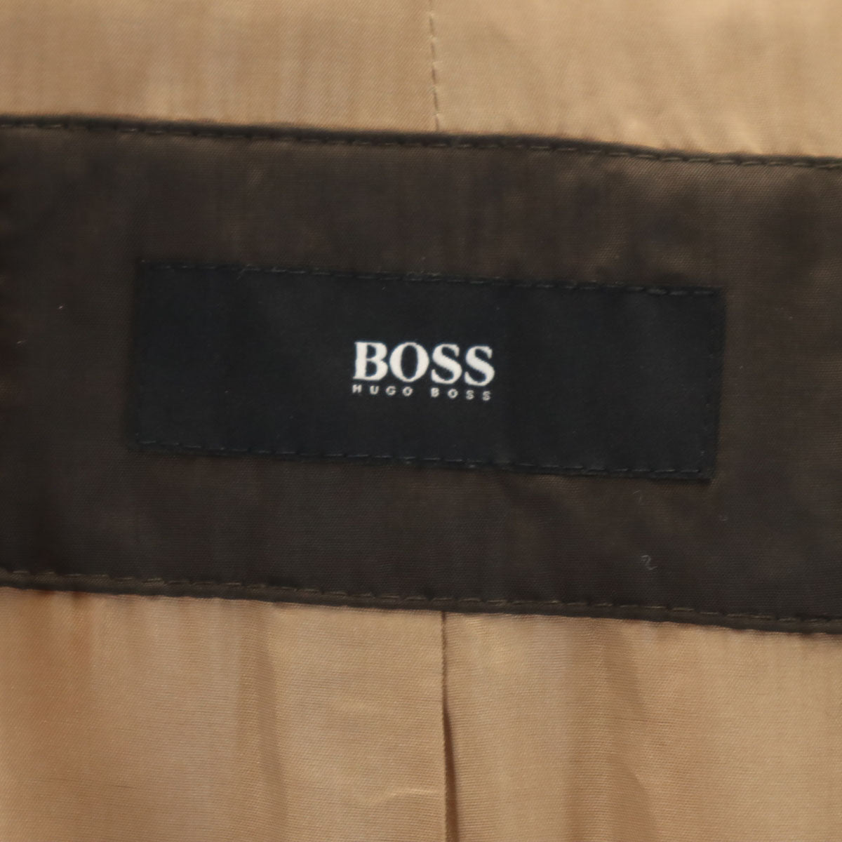 BOSS HUGO BOSS ボスヒューゴボス チェスターコート 46 ベージュ メンズ