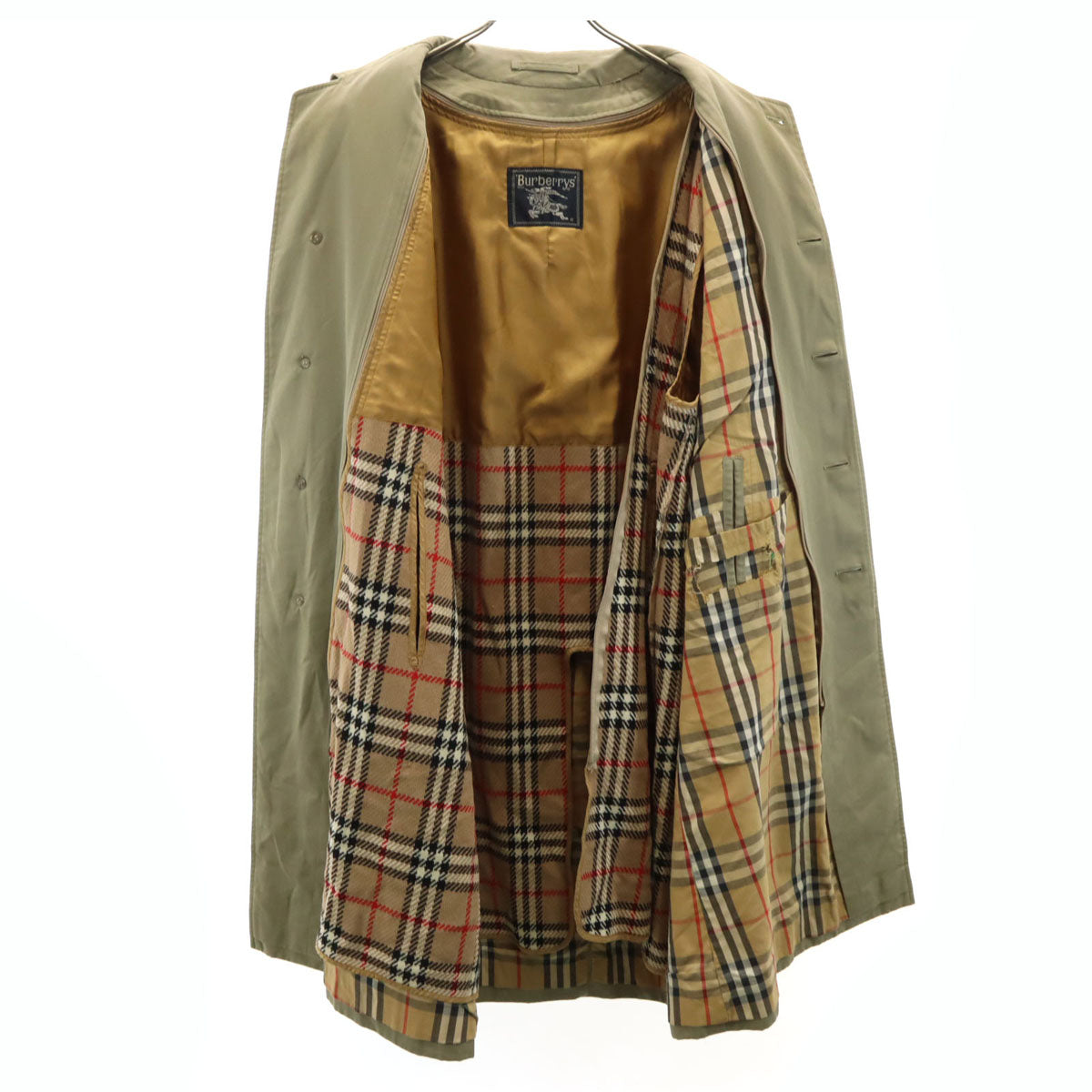 Burberrys バーバリーズ 90s オールド ステンカラーコート 92-170 グレージュ ライナー付き メンズ