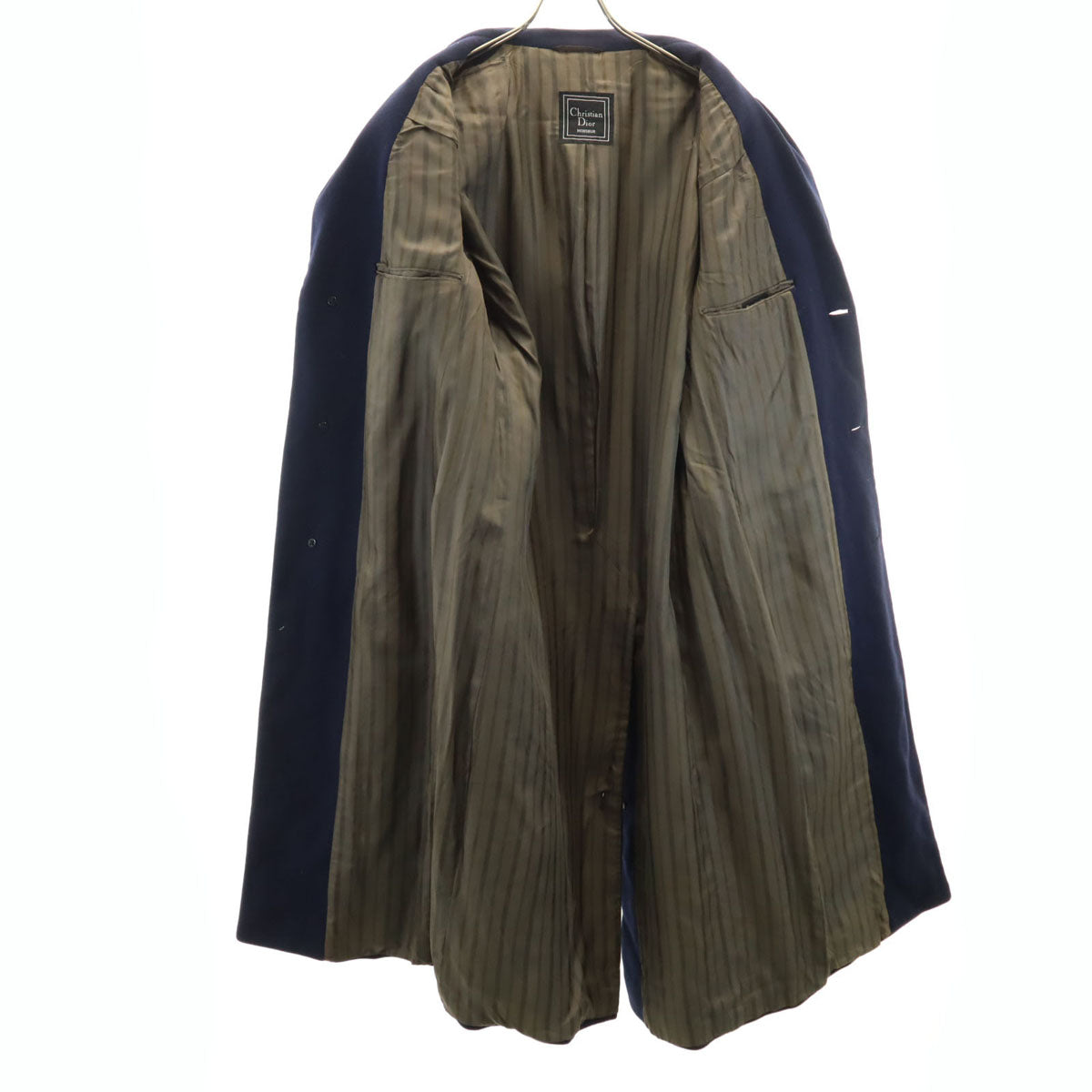 Christian Dior MONSIEUR クリスチャンディオール ムッシュ 90s オールド ロングコート ネイビー メンズ