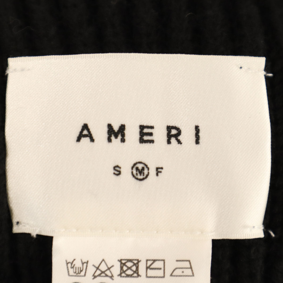 AMERI UNDRESSED アメリ ポンチョ M ブラック ニット レディース