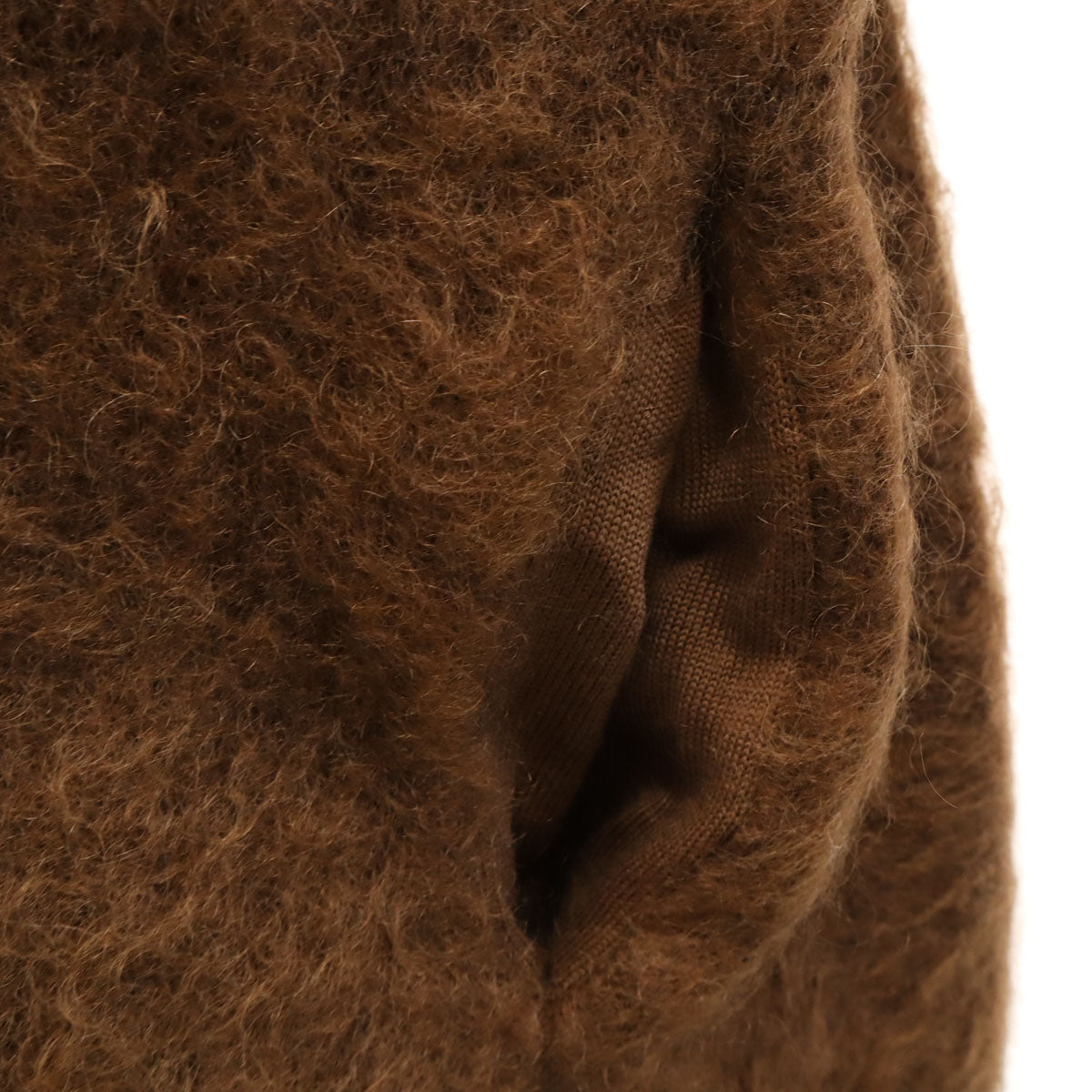 ATON エイトン 日本製 長袖 ニットカーディガン 2 ブラウン系 メンズ