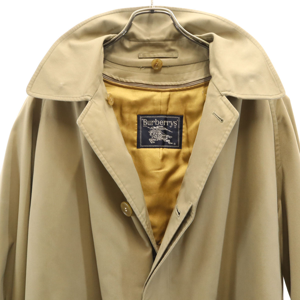 Burberrys バーバリーズ 90s オールド ステンカラーコート L カーキベージュ ベストライナー付き メンズ