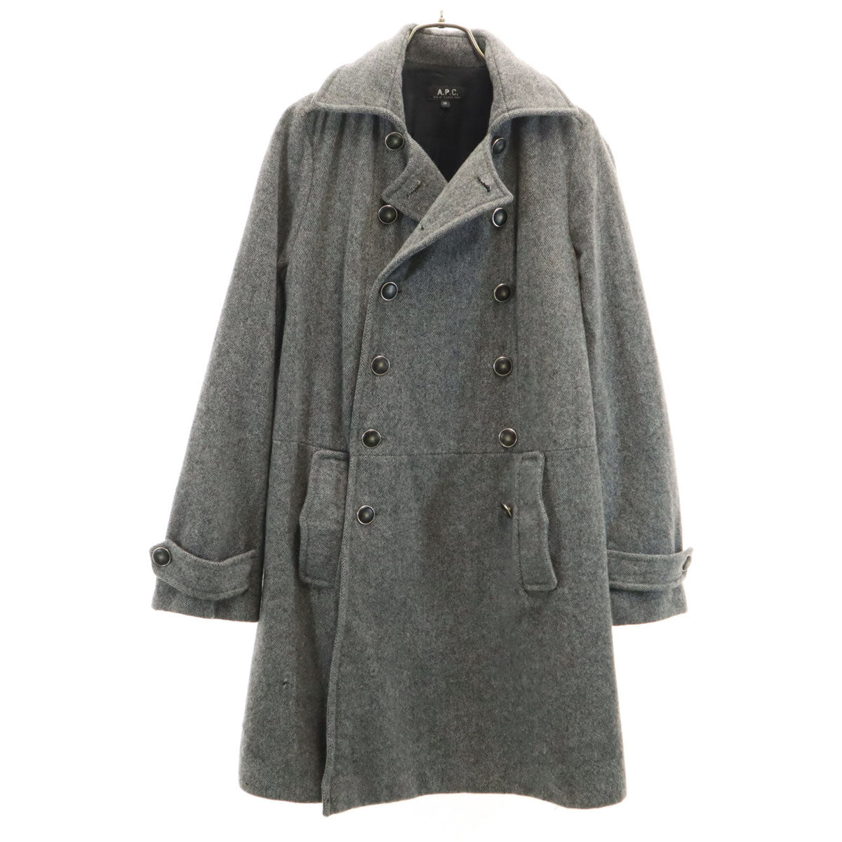 A.P.C. アーペーセー ウール コート 36 グレー レディース
