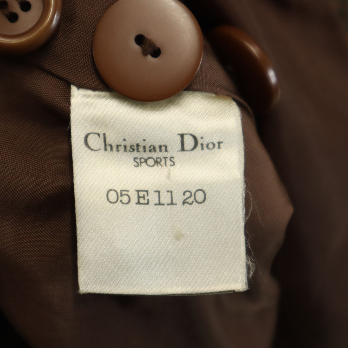 Christian Dior SPORTS クリスチャンディオール スポーツ 90s ウールブレンド オールド コート M ブラウン系 レディース