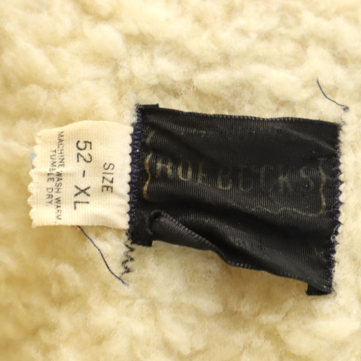 Sears ROEBUCKS シアーズ ローバックス 70s ヴィンテージ デニム ランチ コート XL ネイビー 裏地ボア メンズ