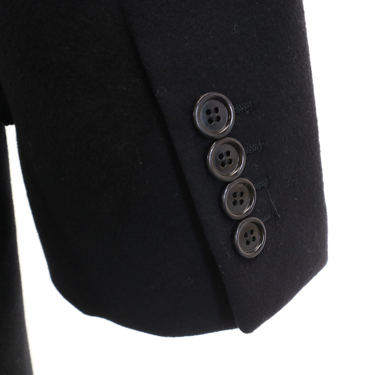 Dior ディオール イタリア製 チェスターコート 46 ブラック メンズ