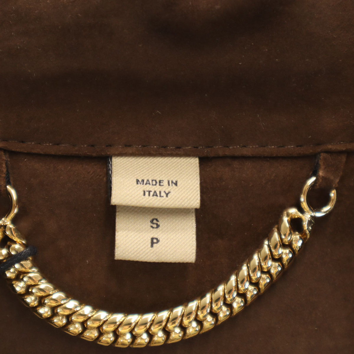 未使用 BURBERRY LONDON ENGLAND バーバリーロンドンイングランド イタリア製 フリンジ スエード コート S ブラウン 収納カバー付き レディース