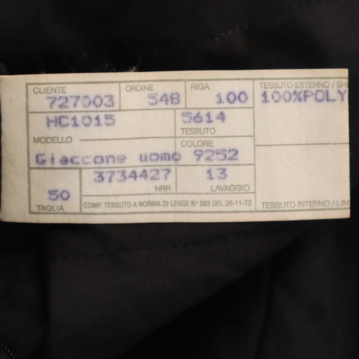 ARMANI COLLEZIONI アルマーニ コレツィオーニ イタリア製 コート 50 ブラック メンズ