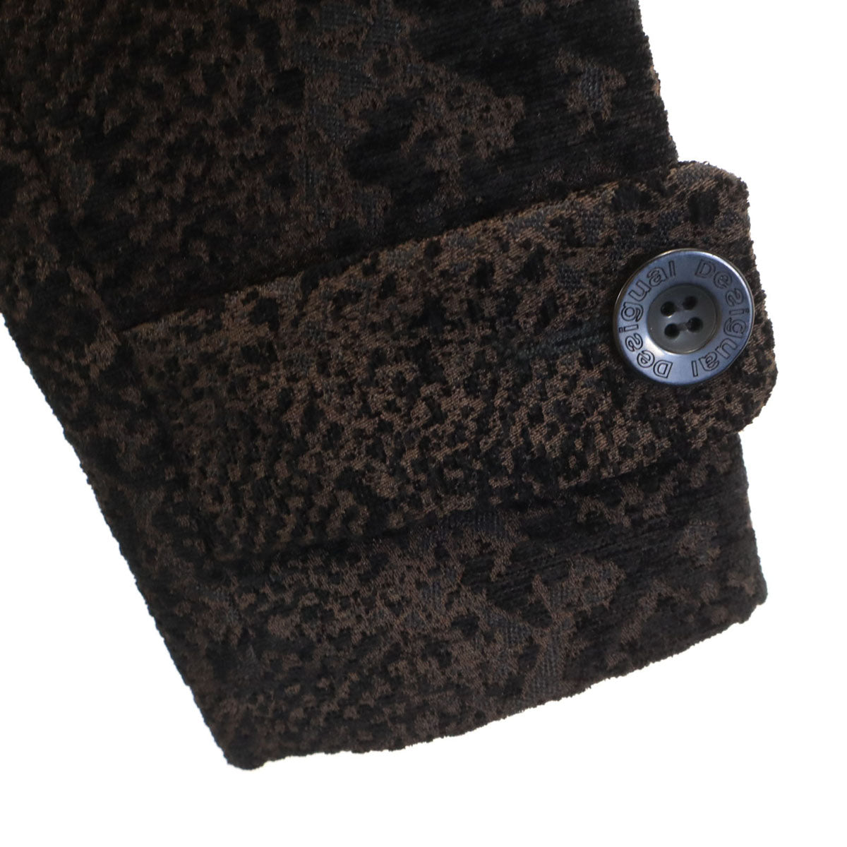 美品 Desigual デシグアル パイソン柄 コート 38 ブラウン系 レディース