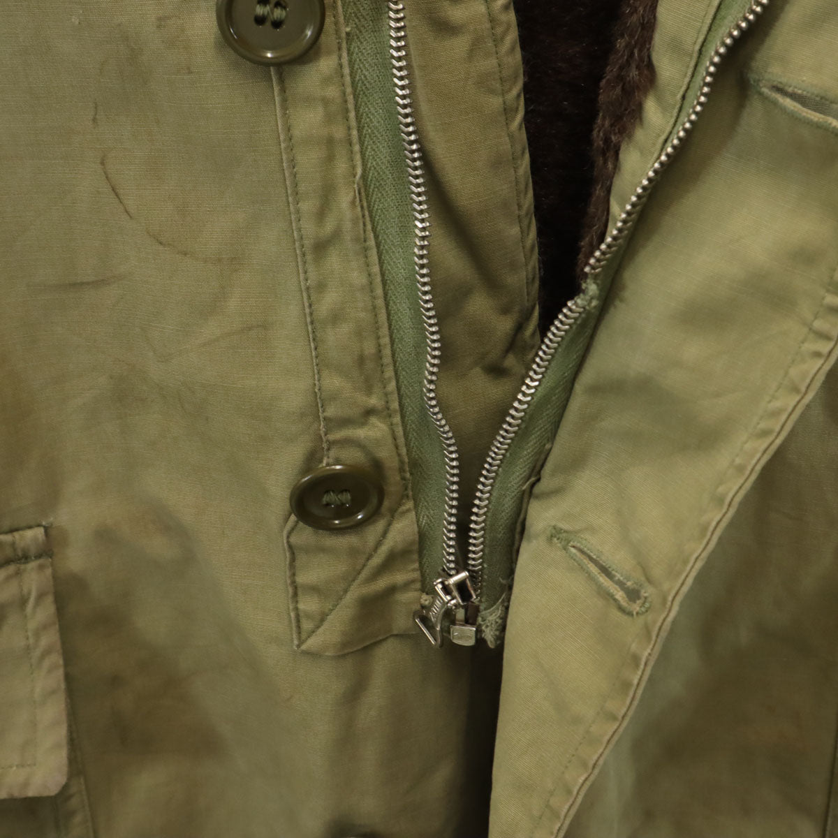 40s バネクラ ヴィンテージ M41 民生品 ミリタリーコート カーキ メンズ