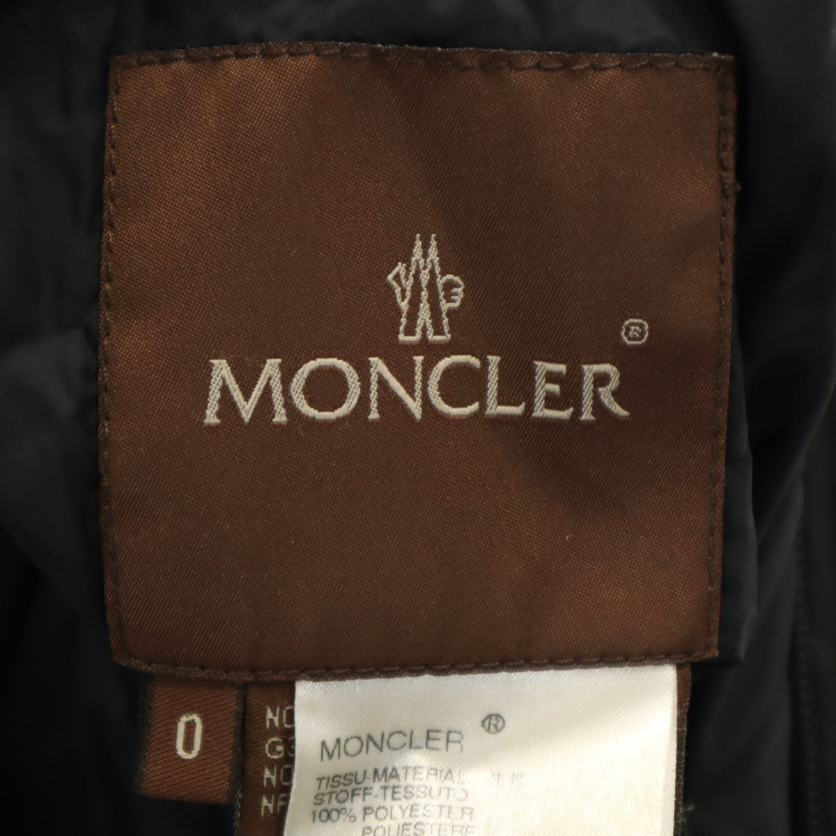 MONCLER モンクレール リバーシブル ダウンコート 0 チャコールブラック レディース